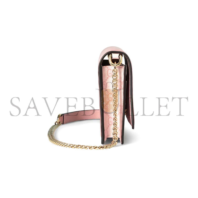 GUCCI GG EMBLEM WALLET ON CHAIN 826720AAEQ76941 (20*13*4cm)